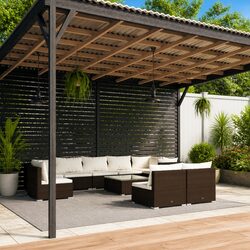 Concise 10-Piece Garden Lounge Set for Relaxation