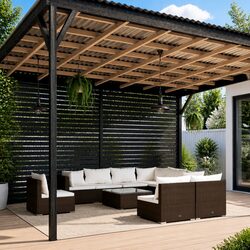 10-Piece Garden Lounge Set for Outdoor Comfort