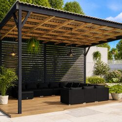 12 Piece Garden Lounge Set with Cushions Poly Rattan Outdoor Patio Black
