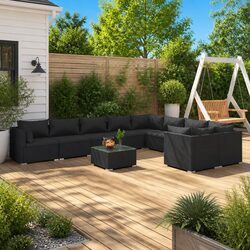 Stylish 10-Piece Garden Seating Set for Outdoor Relaxation