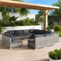 11-Piece Outdoor Lounge Set – Flexible and Stylish
