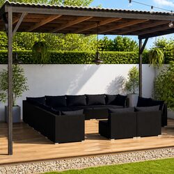 Compact 13-Piece Outdoor Lounge Set for Relaxation