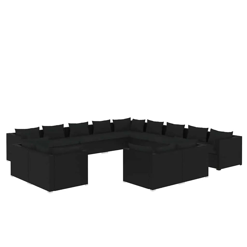 13 Piece Garden Lounge Set Outdoor Furniture PE Rattan Patio Seating with