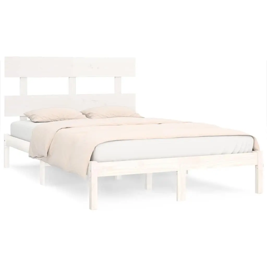 White King Bed Frame 183x203 cm Solid Pine Wood