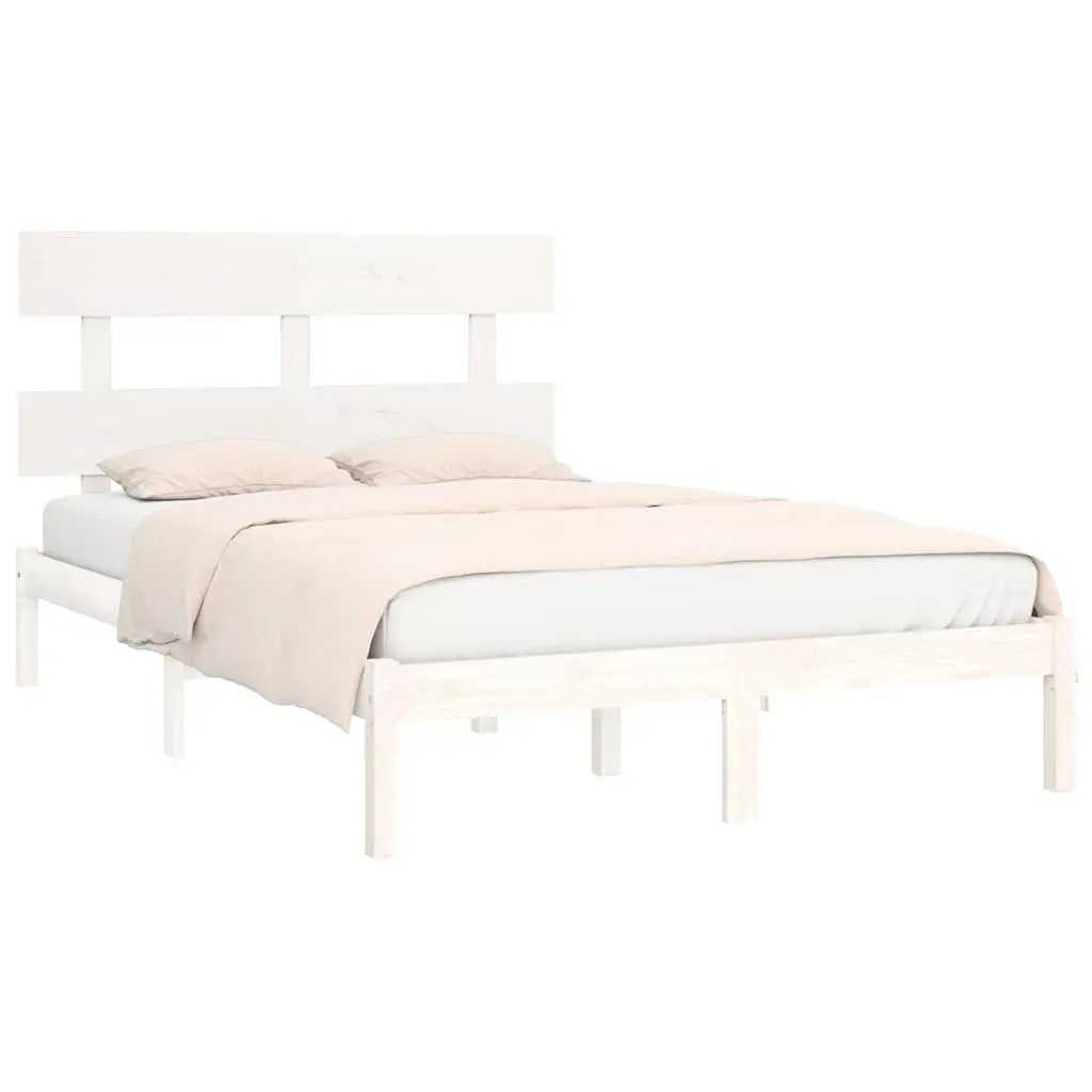 White King Bed Frame 183x203 cm Solid Pine Wood