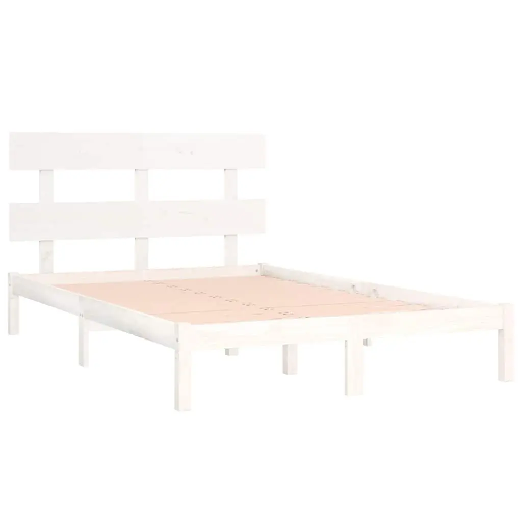 White King Bed Frame 183x203 cm Solid Pine Wood