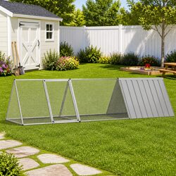 Grey Rabbit Cage 302.5x80.5x71cm for Small Pets
