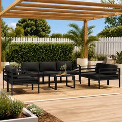Concise and Stylish Modular Garden Lounge Set