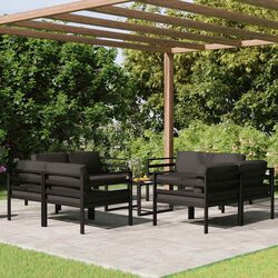 Efficient 9-Piece Modular Garden Lounge Set