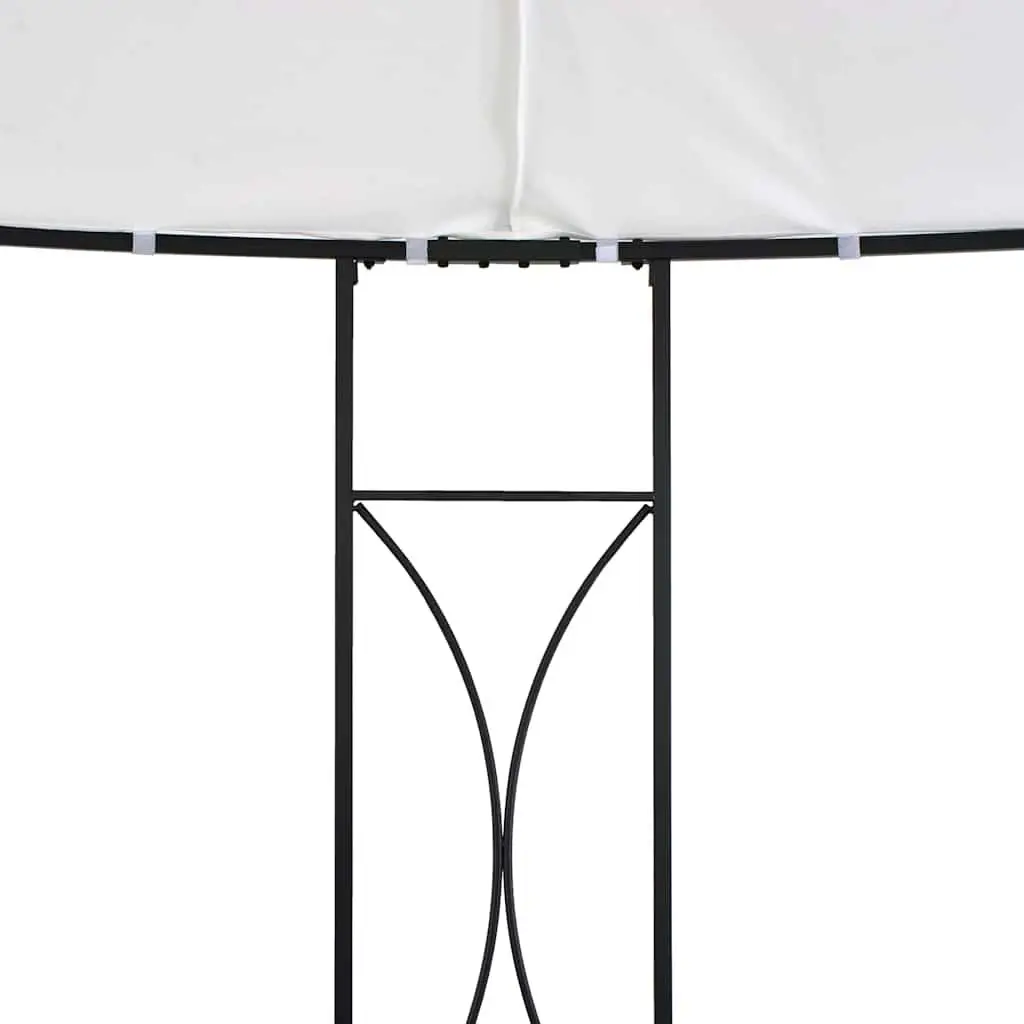 Gazebo White 300x290cm Round Outdoor Canopy Vented Roof