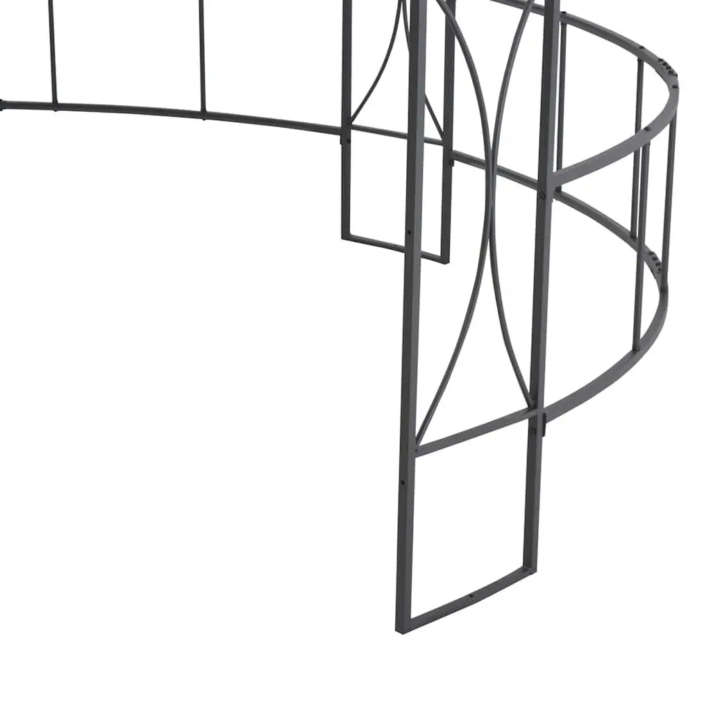 Gazebo White 300x290cm Round Outdoor Canopy Vented Roof