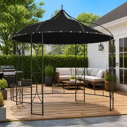 Round Gazebo 300x290 cm with Ventilated Canopy