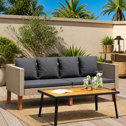 2-Seater Outdoor Sofa for Garden Relaxation