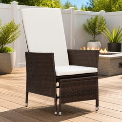 Reclining Garden Chair with Footrest for Relaxation