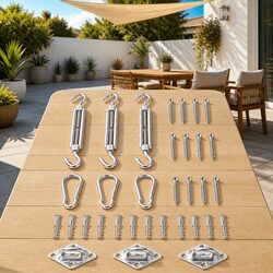 Sunshade Sail Accessory Set with Essentials