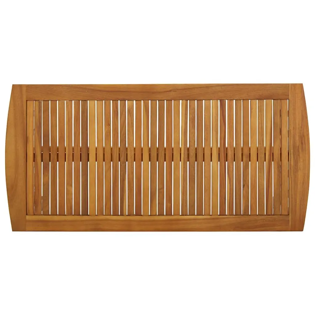 Coffee Table Brown 102x50x43cm Solid Acacia Wood Slatted Top