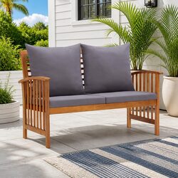 119cm Garden Bench with Cushions