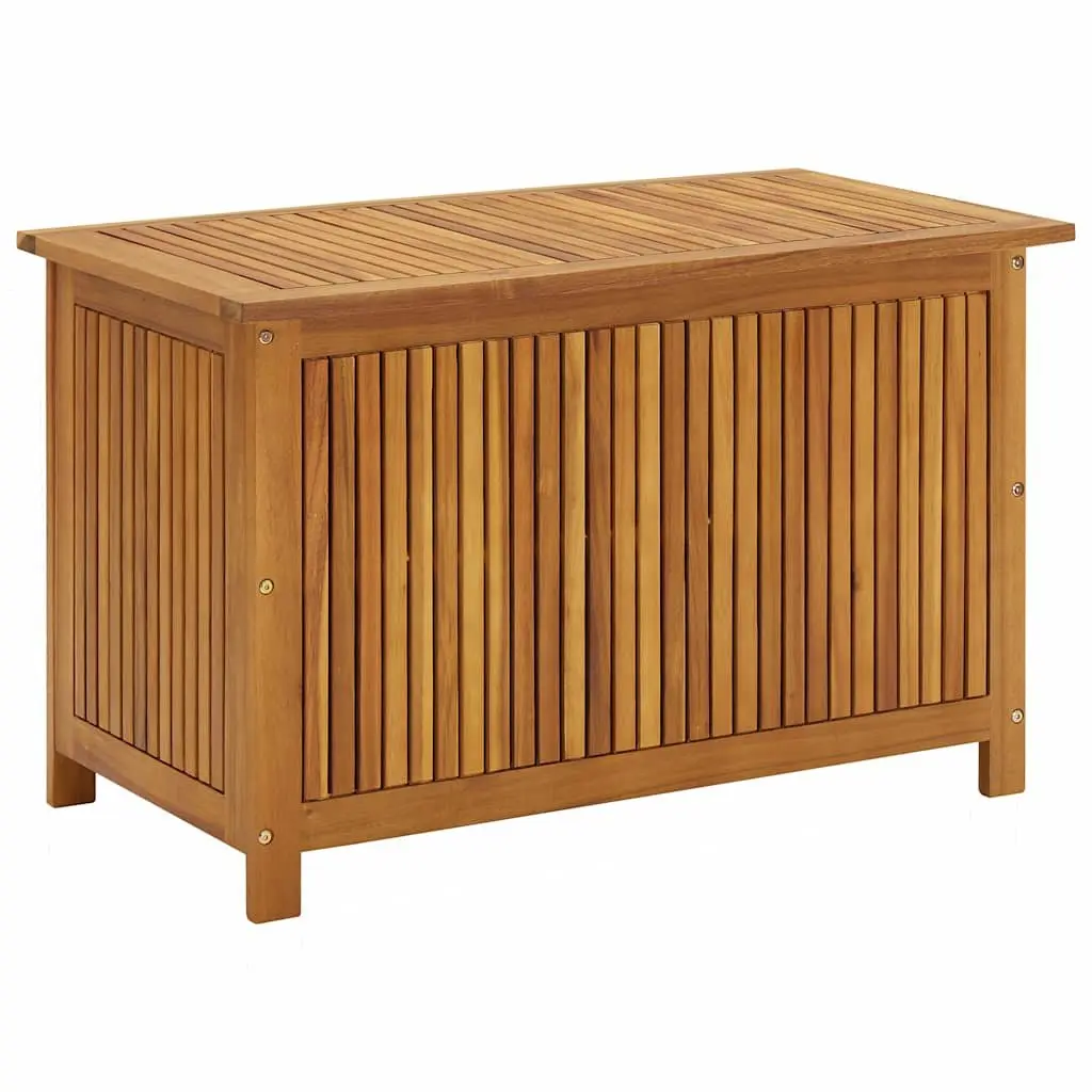 Garden Storage Box 90x50x58 cm Outdoor Bench Solid Acacia Wood Brown
