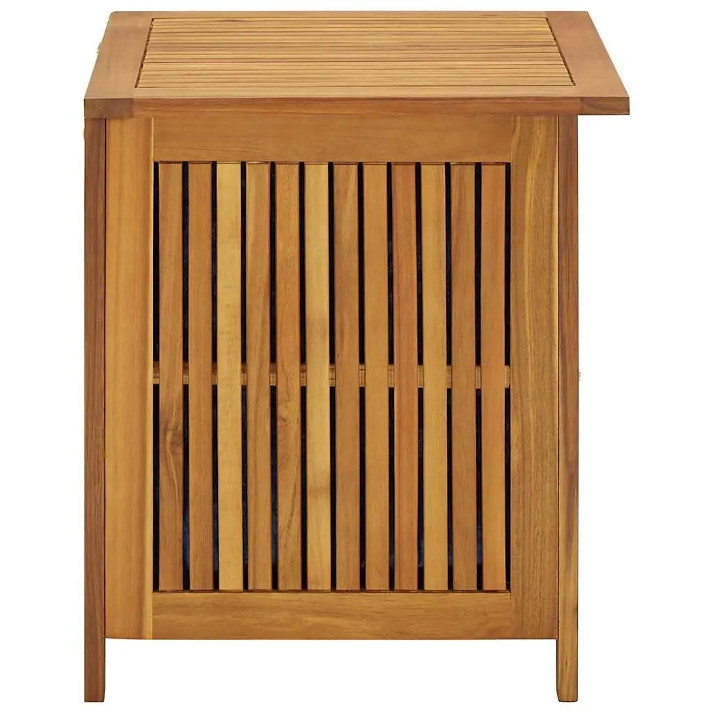 Garden Storage Box Outdoor Bench Solid Wood 60x50x58 cm Brown Acacia Trunk