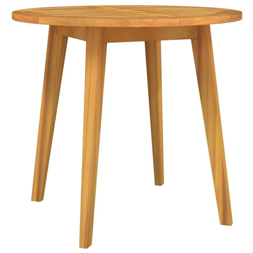 85cm Round Garden Table in Solid Acacia Wood