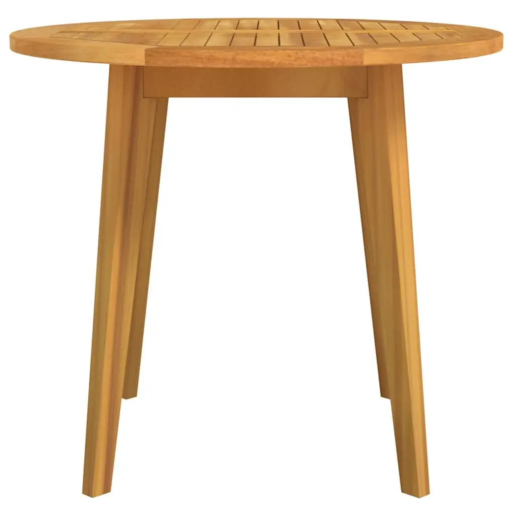 85cm Round Garden Table in Solid Acacia Wood