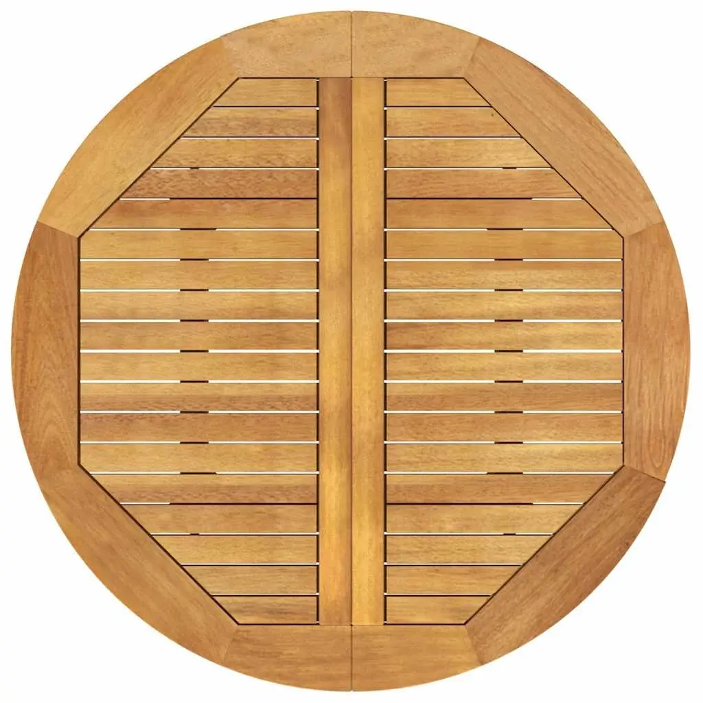 85cm Round Garden Table in Solid Acacia Wood