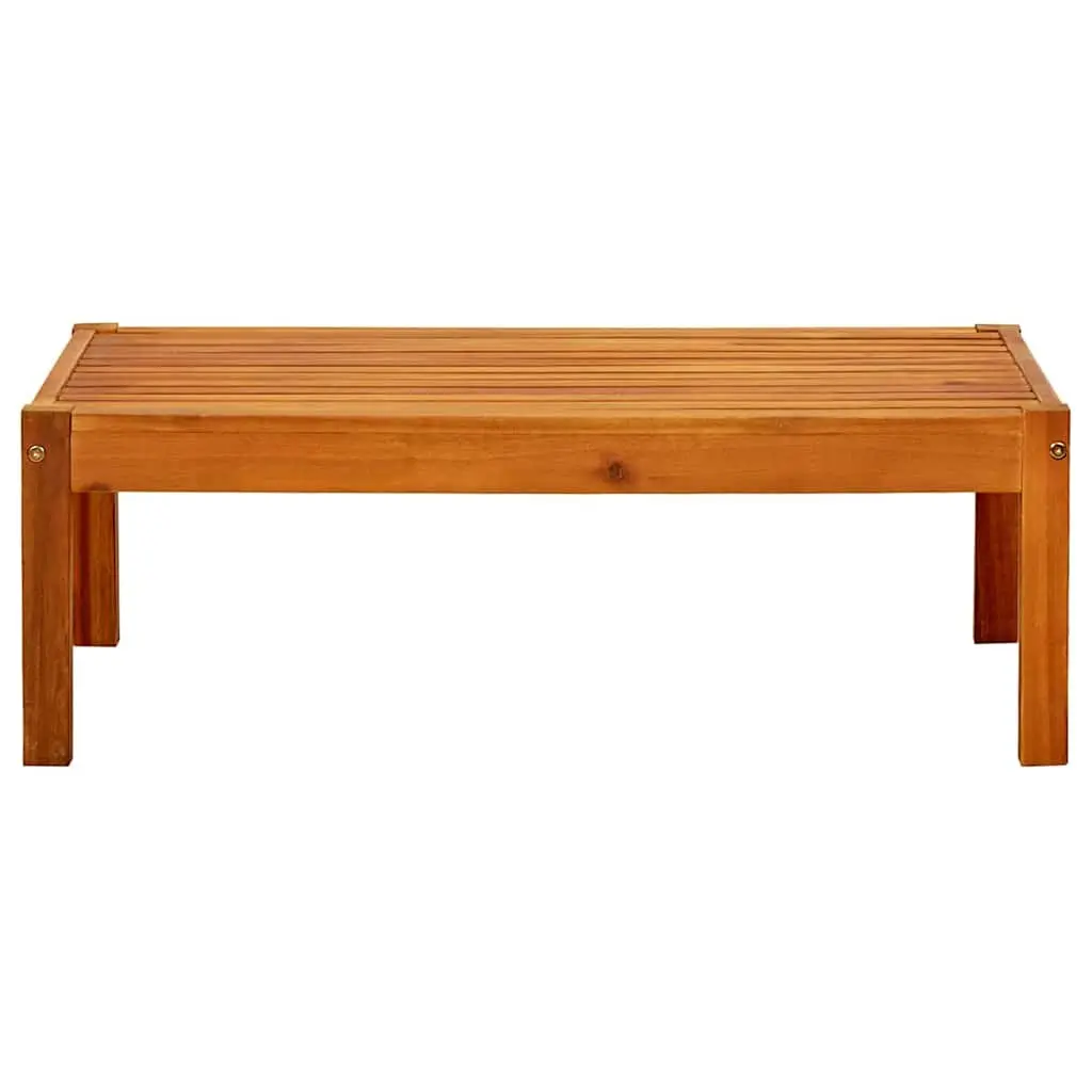 Garden Table Brown 85x57x29cm Solid Acacia Wood Sturdy Durable Construction