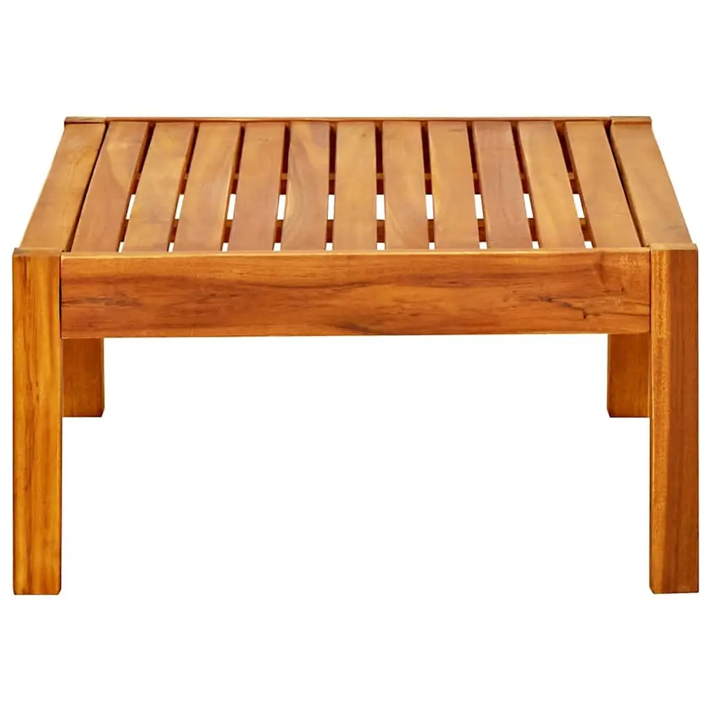 Garden Table Brown 85x57x29cm Solid Acacia Wood Sturdy Durable Construction