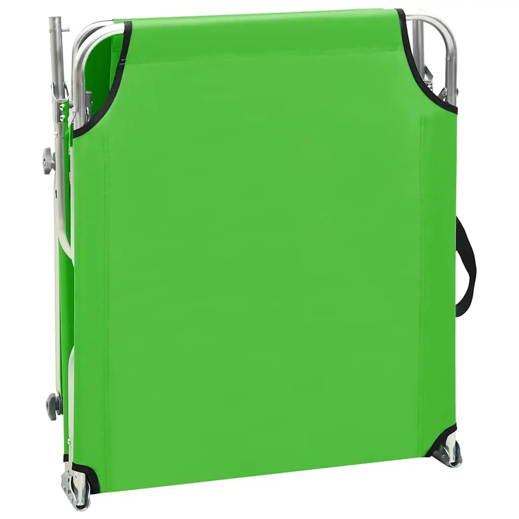 Sun Lounger with Adjustable Canopy and Backrest