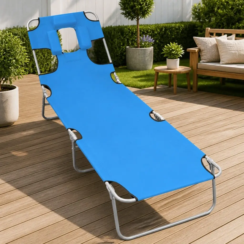 Adjustable Sun Lounger for Outdoor Enjoyment