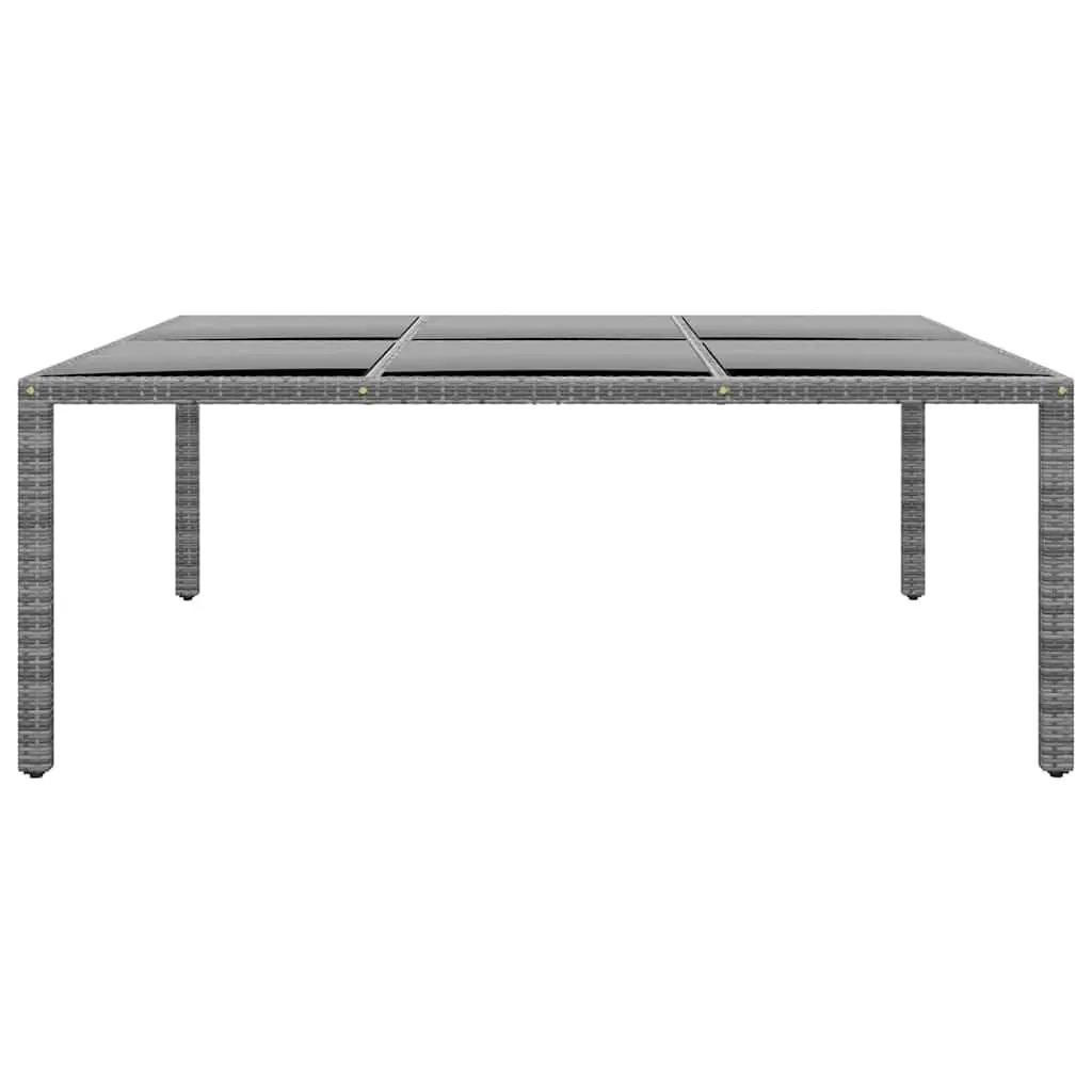 Garden Table with Glass Top