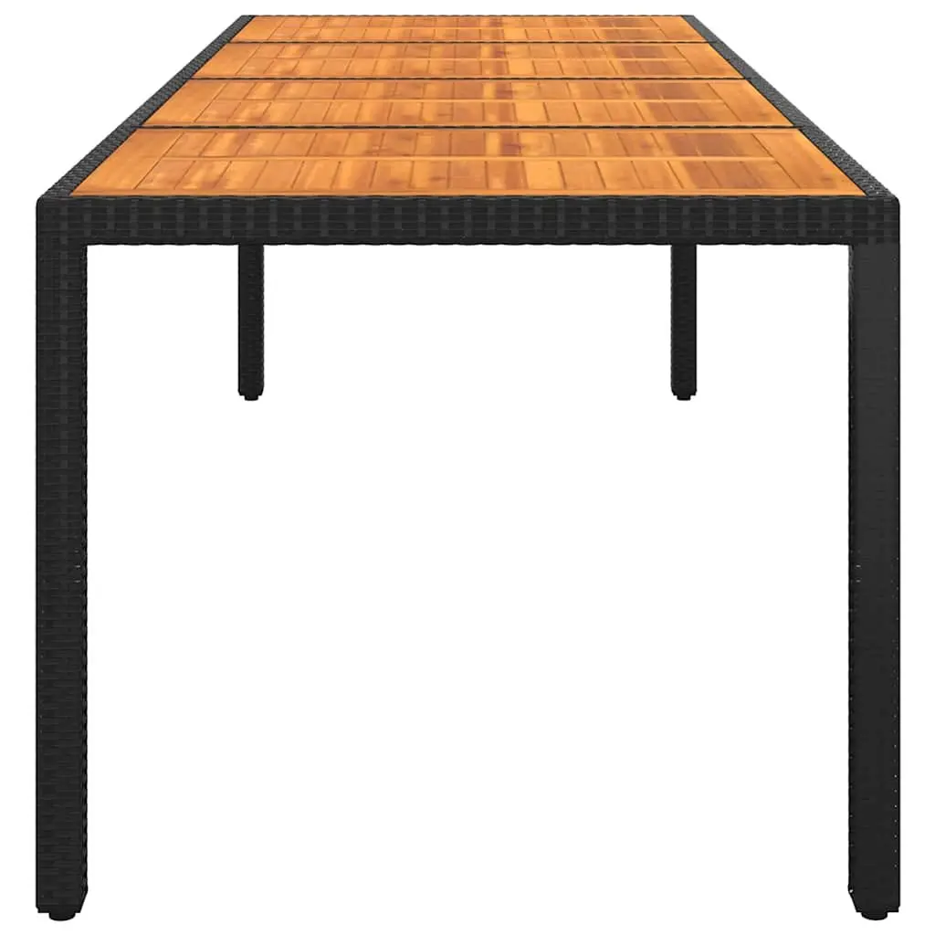 Garden Table with Acacia Wood Top