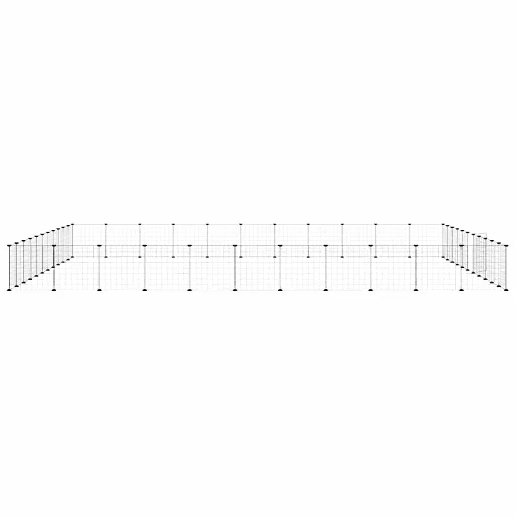 44 Panel Pet Cage Black Modular Small Animal Habitat Exercise Play Space