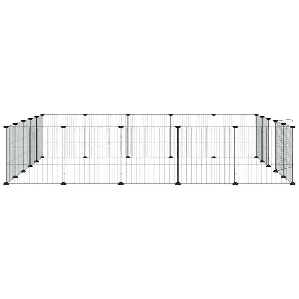 20 Panel Pet Cage Black 35x35 cm Modular Small Animal Enclosure