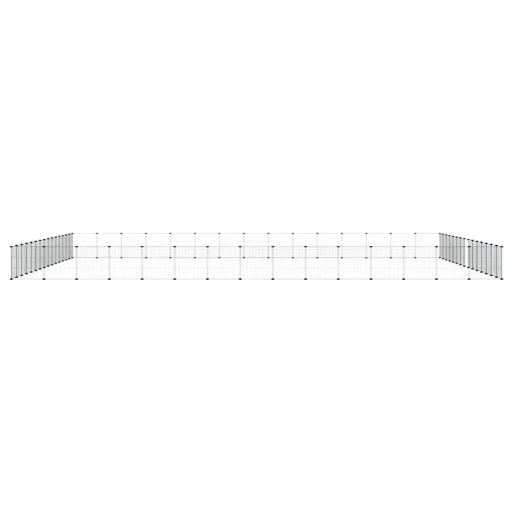 60 Panel Pet Cage Black 35x35cm Enclosed Space with Door