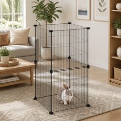 8-Panel Small Animal Enclosure Playpen