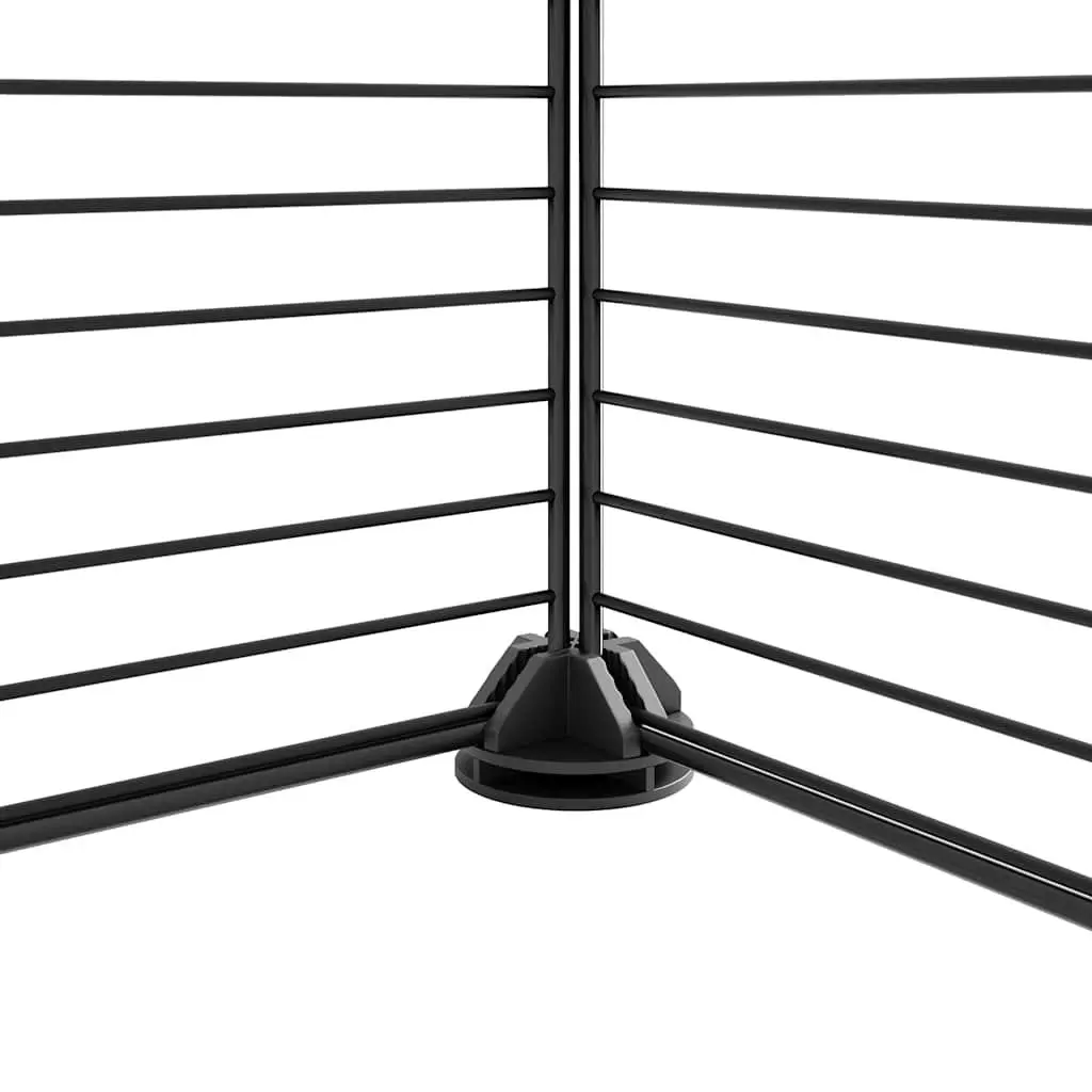20 Panel Black Pet Cage 105x70x70 cm DIY Enclosure with Door for Small Animals