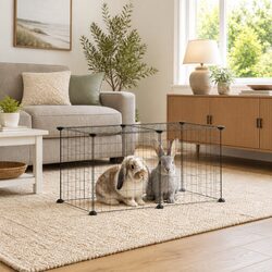 8-Panel Pet Cage Enclosure for Small Animals 35x35 cm