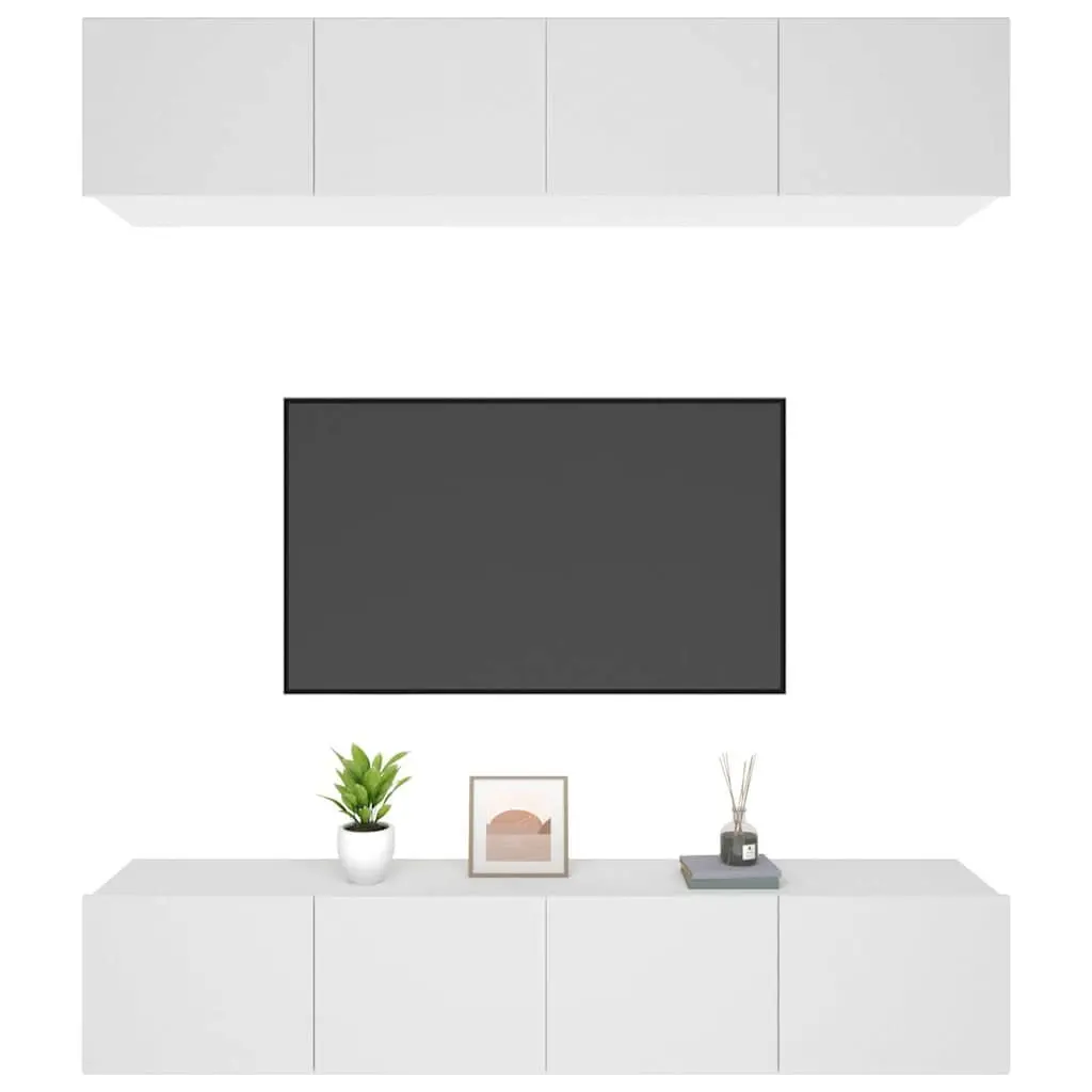 Wall-Mounted TV Cabinet with Storage Solutions