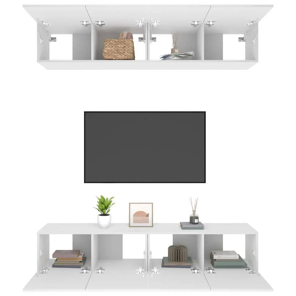 Wall-Mounted TV Cabinet with Storage Solutions