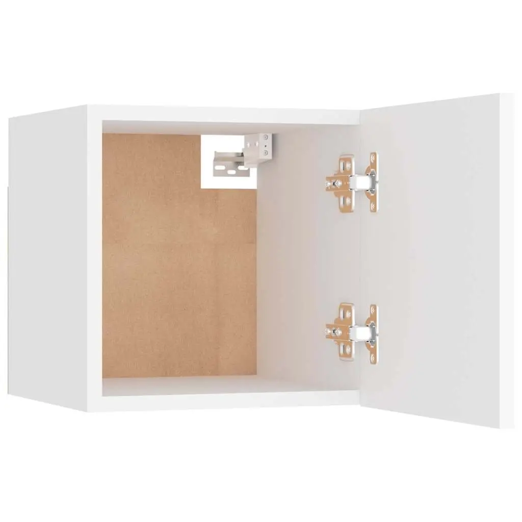 White 6-Piece TV Cabinet Set