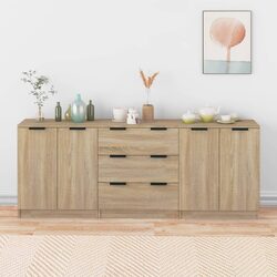 3 Piece Sideboard Cabinets: Smart Storage Solution