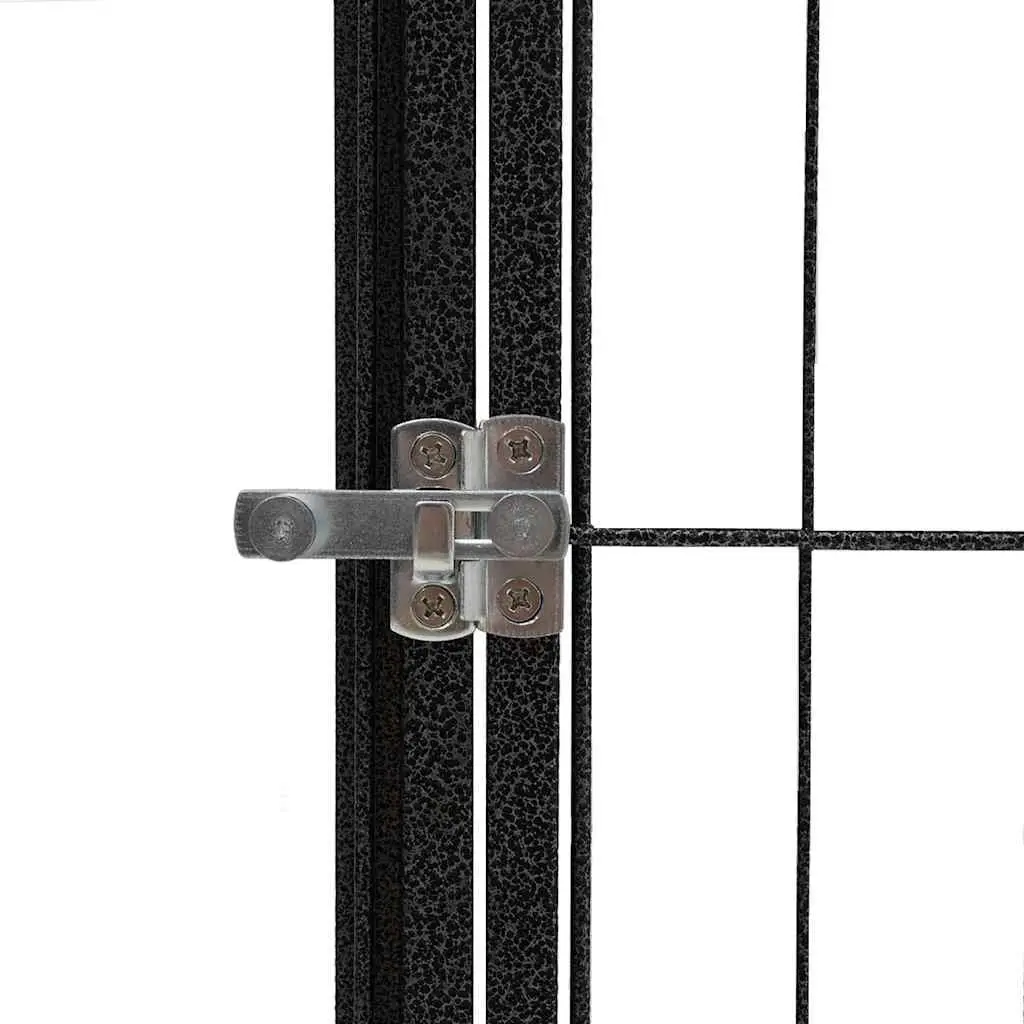 10 Panel Dog Playpen Black Steel Heavy Duty Outdoor Exercise Pen