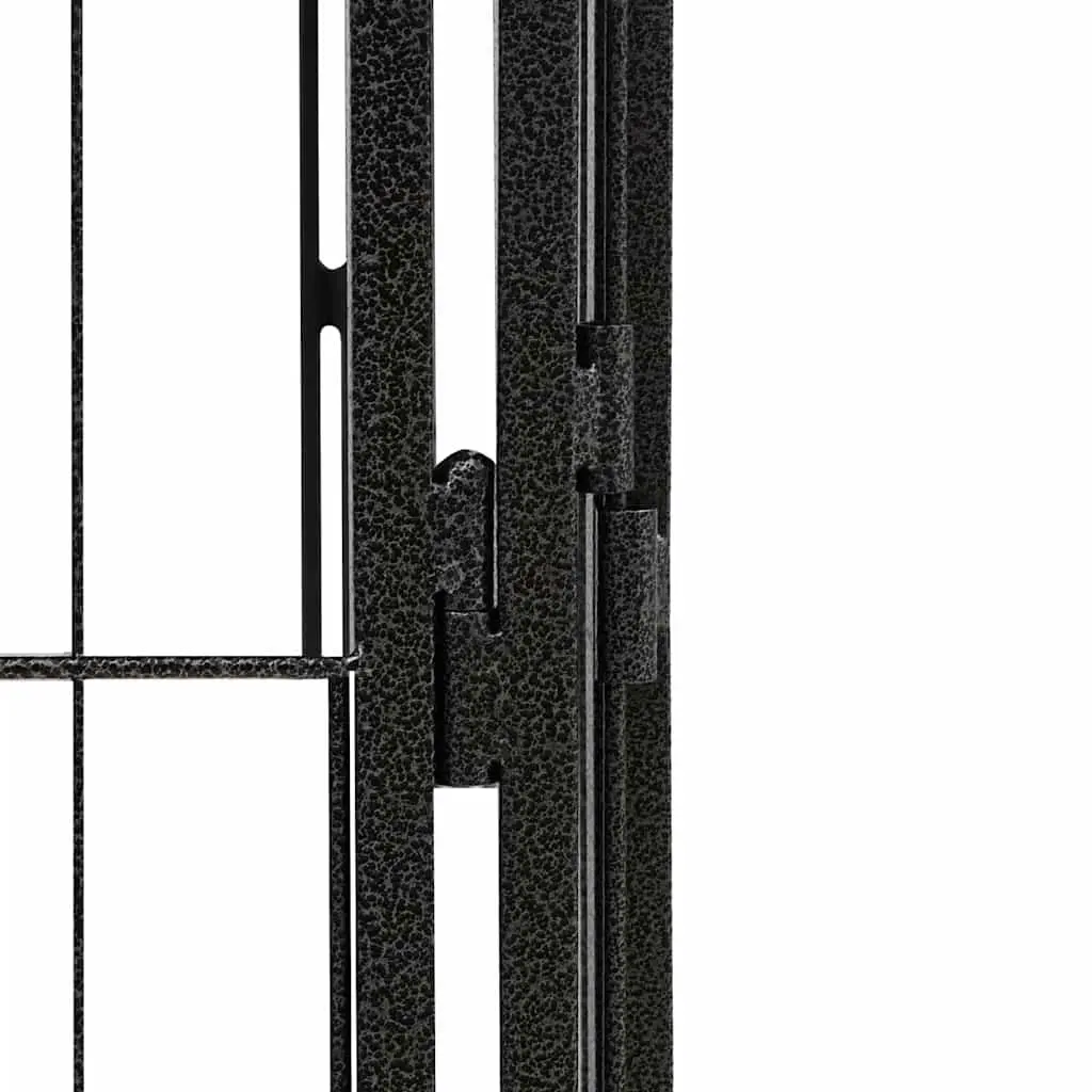 Dog Playpen Black 28-Panel Heavy-Duty Steel Indoor Outdoor Exercise Pen