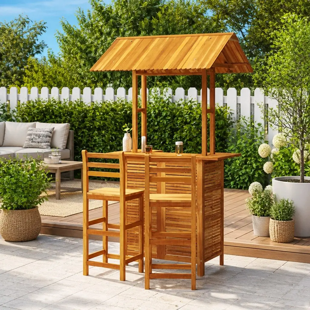 3 Piece Garden Bar Set