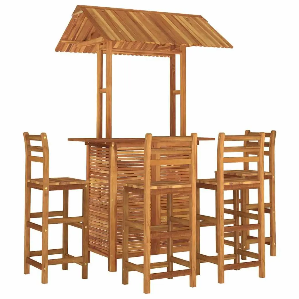 5-Piece Garden Bar Set with Comfort and Style