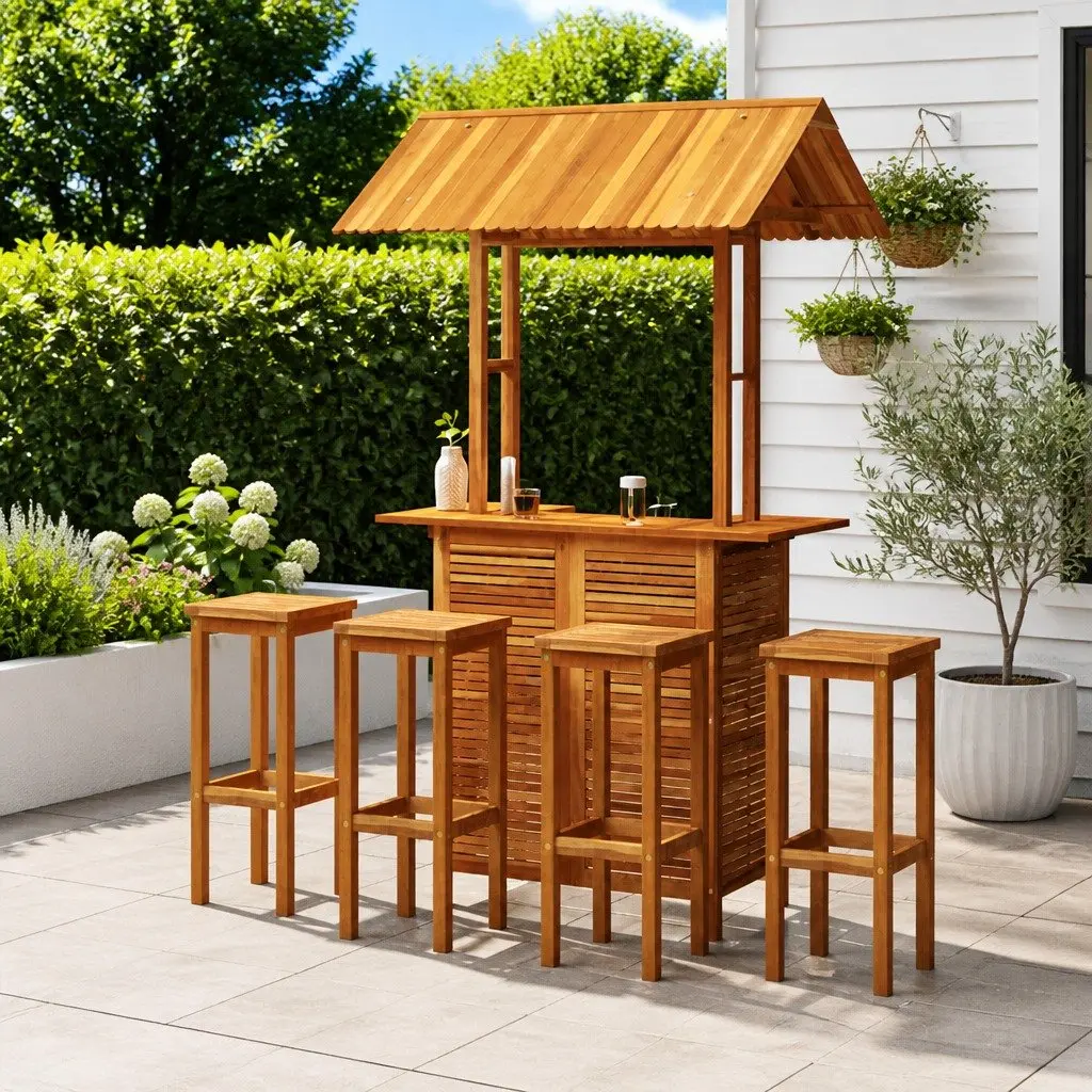 5 Piece Garden Bar Set