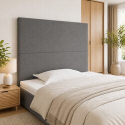 Concise Design: Dark Grey Adjustable Headboard
