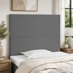 Concise and Reliable Dark Grey Fabric Headboard
