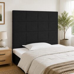 Black Fabric Headboard: Sturdy and Stylish